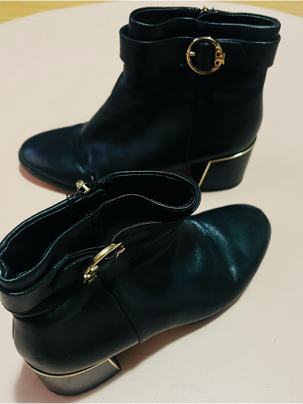 Women's Tory Burch  Ankle Boots with Gold Trim